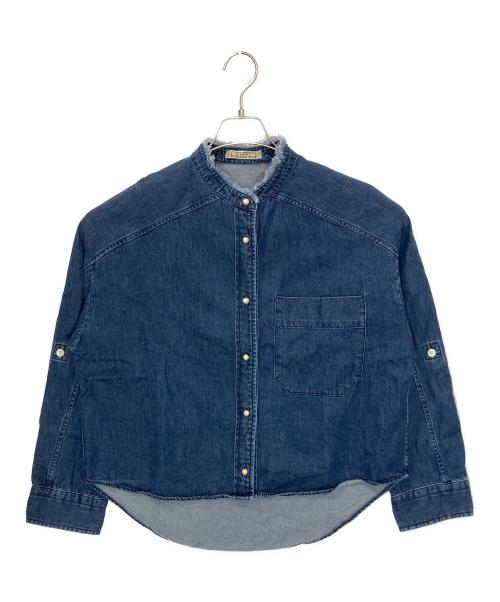 blanc basque（ブランバスク）blanc basque (ブランバスク) BB88-105　長袖シャツ インディゴ サイズ:38の古着・服飾アイテム
