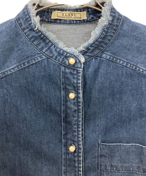 blanc basque（ブランバスク）blanc basque (ブランバスク) BB88-105　長袖シャツ インディゴ サイズ:38の古着・服飾アイテム