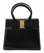 Salvatore Ferragamoサルヴァトーレ フェラガモ）の古着「ハンドバッグ」｜ブラック×ゴールド