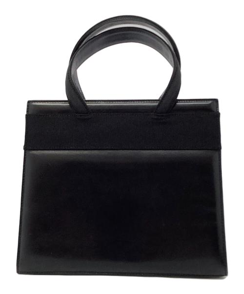 Salvatore Ferragamo（サルヴァトーレ フェラガモ）Salvatore Ferragamo (サルヴァトーレ フェラガモ) ハンドバッグ ブラック×ゴールドの古着・服飾アイテム