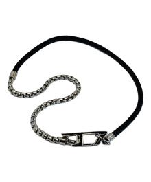 DIESEL（ディーゼル）の古着「チョーカー」｜シルバー×ブラック