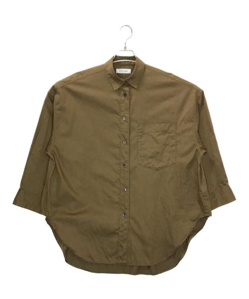SACRA（サクラ）SACRA (サクラ) 125517071 長袖シャツ ブラウン サイズ:38の古着・服飾アイテム