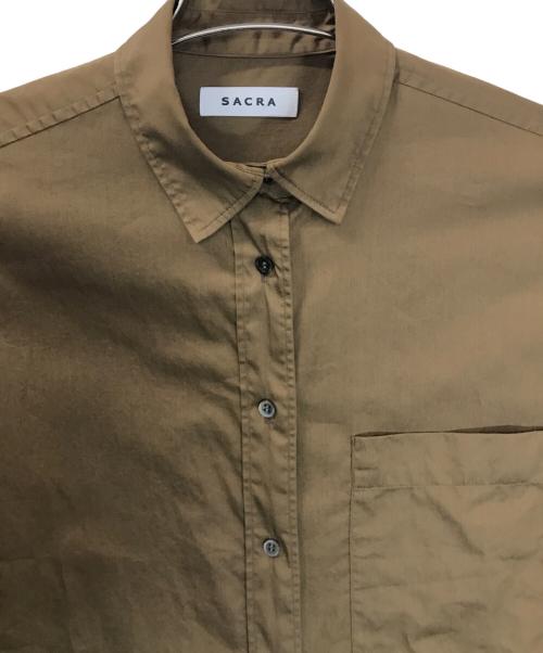 SACRA（サクラ）SACRA (サクラ) 125517071 長袖シャツ ブラウン サイズ:38の古着・服飾アイテム