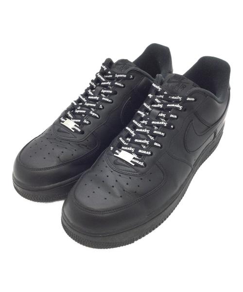 NIKE（ナイキ）NIKE (ナイキ) SUPREME (シュプリーム) Air Force 1 Low ブラック サイズ:US10.5、UK9.5、cm28.5、BR42.5、CN285(2.5)の古着・服飾アイテム