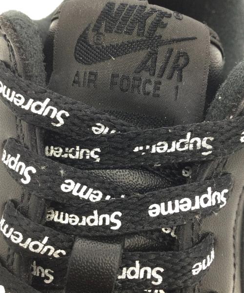 NIKE（ナイキ）NIKE (ナイキ) SUPREME (シュプリーム) Air Force 1 Low ブラック サイズ:US10.5、UK9.5、cm28.5、BR42.5、CN285(2.5)の古着・服飾アイテム