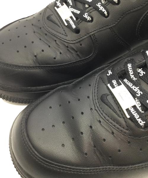 NIKE（ナイキ）NIKE (ナイキ) SUPREME (シュプリーム) Air Force 1 Low ブラック サイズ:US10.5、UK9.5、cm28.5、BR42.5、CN285(2.5)の古着・服飾アイテム