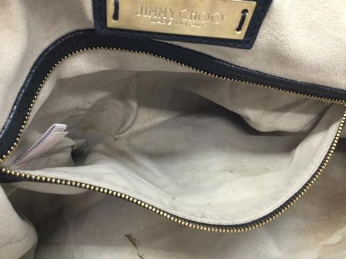 JIMMY CHOO（ジミーチュウ）JIMMY CHOO (ジミーチュウ) ハンドバッグ ブラックの古着・服飾アイテム