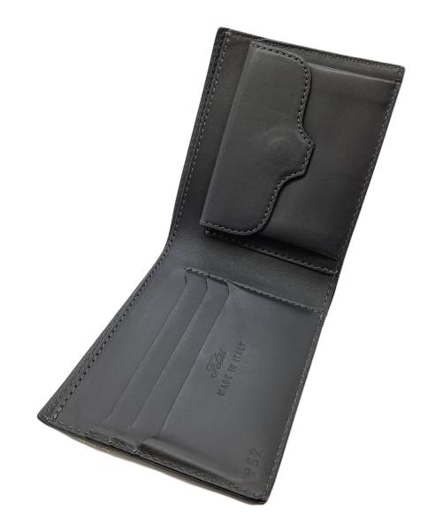 Felisi（フェリージ）Felisi (フェリージ) クロコ型押し2つ折り財布 グレーの古着・服飾アイテム