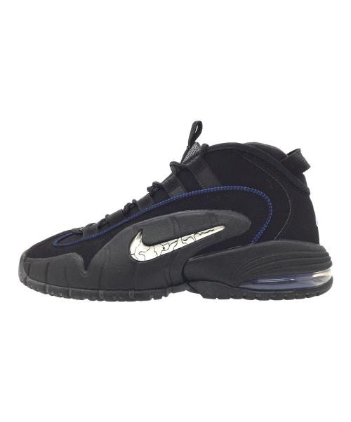 NIKE（ナイキ）NIKE (ナイキ) AIR MAX PENNY ブラック×ブルー サイズ:US9.5、UK8.5、EUR43、cm27.5、BR41、CN275（2.5）の古着・服飾アイテム