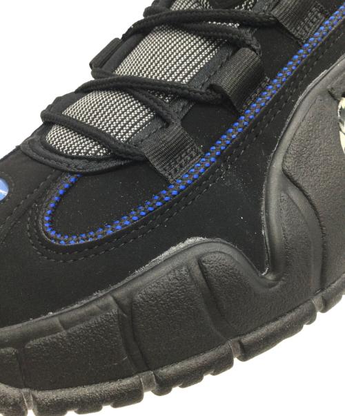 NIKE（ナイキ）NIKE (ナイキ) AIR MAX PENNY ブラック×ブルー サイズ:US9.5、UK8.5、EUR43、cm27.5、BR41、CN275（2.5）の古着・服飾アイテム