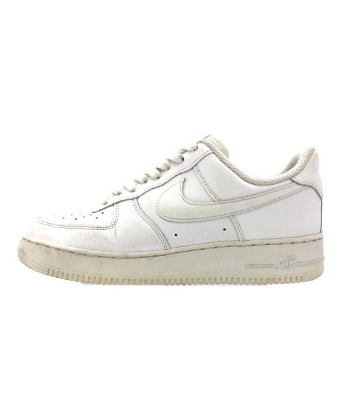NIKE（ナイキ）NIKE (ナイキ) AIR FORCE 1 '07 ホワイト サイズ:US9、UK8、EUR42.5、cm27、BR40.5、CN270(2.5)の古着・服飾アイテム