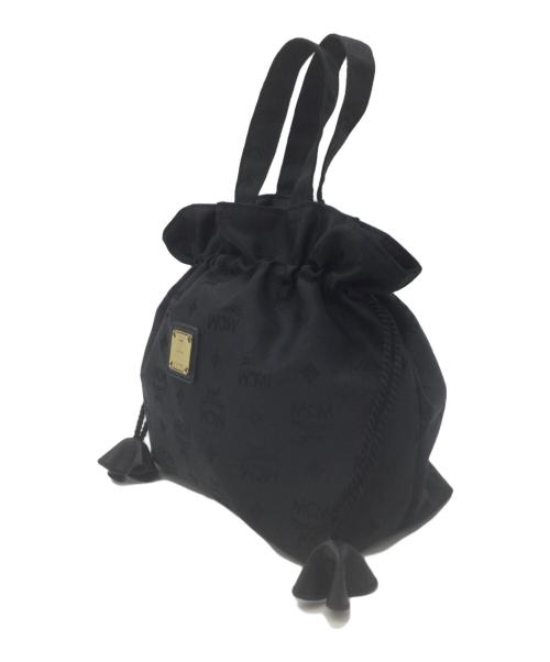 MCM（エムシーエム）MCM (エムシーエム) 巾着トートバッグ ブラックの古着・服飾アイテム