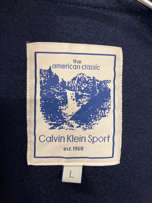 Calvin Klein Sports（カルバンクラインスポーツ）Calvin Klein Sports (カルバンクラインスポーツ) ロングダッフルコート ネイビー サイズ:Lの古着・服飾アイテム