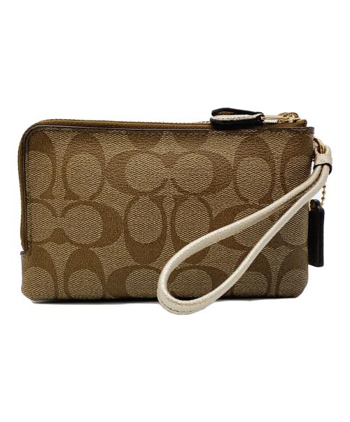 COACH（コーチ）COACH (コーチ) リストレットポーチ ブラウンの古着・服飾アイテム