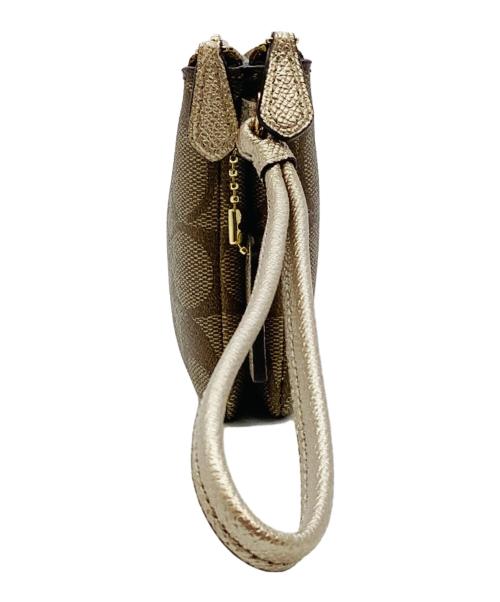 COACH（コーチ）COACH (コーチ) リストレットポーチ ブラウンの古着・服飾アイテム