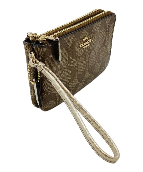 COACH（コーチ）COACH (コーチ) リストレットポーチ ブラウンの古着・服飾アイテム