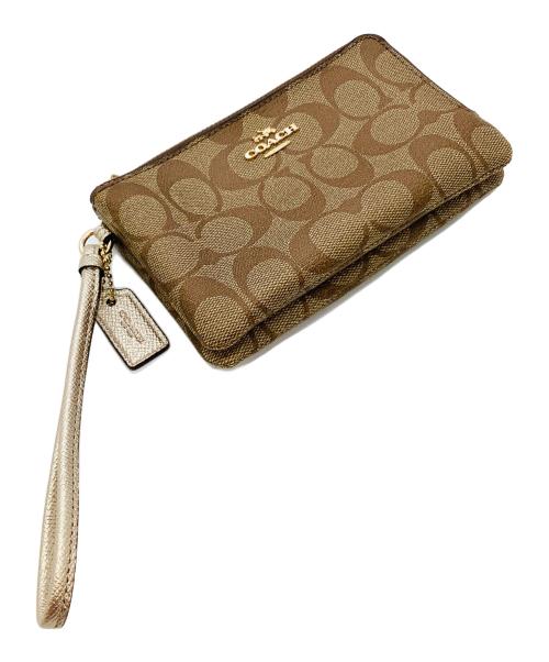 COACH（コーチ）COACH (コーチ) リストレットポーチ ブラウンの古着・服飾アイテム