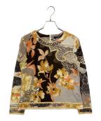LEONARD FASHIONレオナールファッション）の古着「長袖ブラウス」｜ブラウン