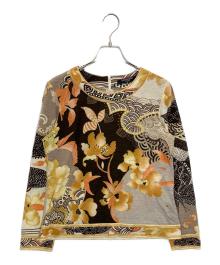 LEONARD FASHION（レオナールファッション）の古着「長袖ブラウス」｜ブラウン
