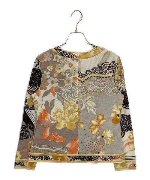 LEONARD FASHION（レオナールファッション）LEONARD FASHION (レオナールファッション) 長袖ブラウス ブラウン サイズ:Lの古着・服飾アイテム