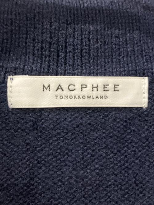 MACPHEE（マカフィー）MACPHEE (マカフィー) 12-06-24-06702　長袖ワンピース ネイビー サイズ:36の古着・服飾アイテム