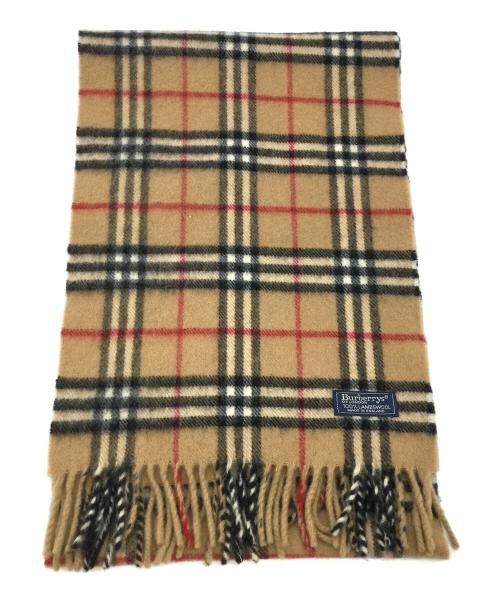 Burberry's（バーバリーズ）Burberry's (バーバリーズ) ノバチェックマフラー ブラウンの古着・服飾アイテム