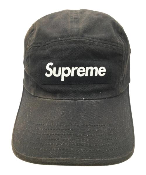 SUPREME（シュプリーム）SUPREME (シュプリーム) キャップ ブラックの古着・服飾アイテム