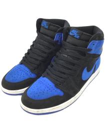 NIKE（ナイキ）の古着「Air Jordan 1 Retro High OG "Royal Reimagined"」｜ブラック×ブルー