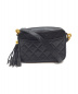 CHANEL (シャネル) フリンジショルダーバッグ ブラック マトラッセ：148000円