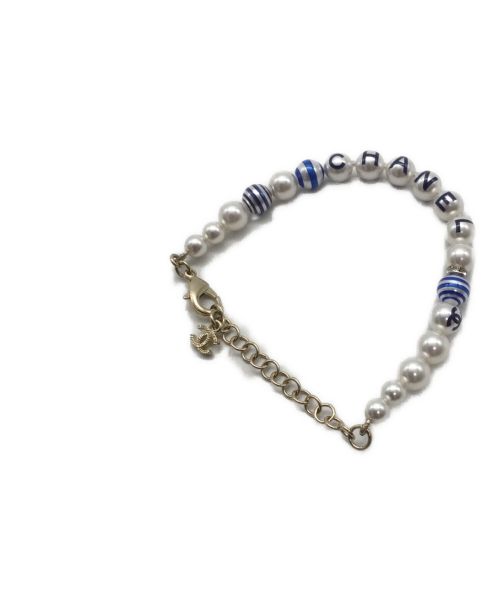 CHANEL（シャネル）CHANEL (シャネル) ブレスレット パール×ブルーの古着・服飾アイテム