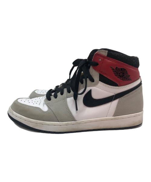 NIKE（ナイキ）NIKE (ナイキ) Air Jordan 1 High OG ホワイト×グレー×レッド サイズ:CN265の古着・服飾アイテム