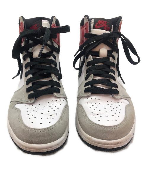 NIKE（ナイキ）NIKE (ナイキ) Air Jordan 1 High OG ホワイト×グレー×レッド サイズ:CN265の古着・服飾アイテム