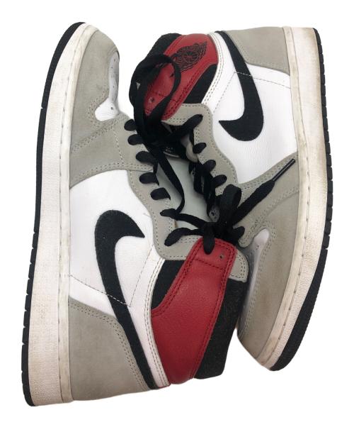 NIKE（ナイキ）NIKE (ナイキ) Air Jordan 1 High OG ホワイト×グレー×レッド サイズ:CN265の古着・服飾アイテム