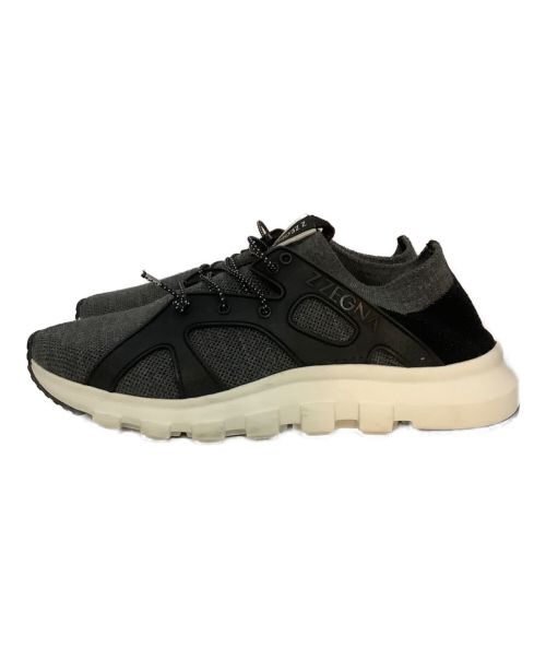 ZEGNA（ゼニア）ZEGNA (ゼニア) スニーカー ブラック×グレー サイズ:EU7の古着・服飾アイテム