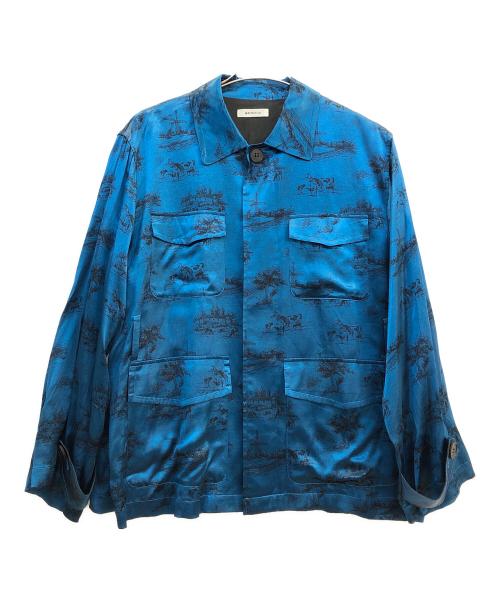 MATSUFUJI（マツフジ）matsufuji (マツフジ) レーヨンシャツ ブルー サイズ:2の古着・服飾アイテム