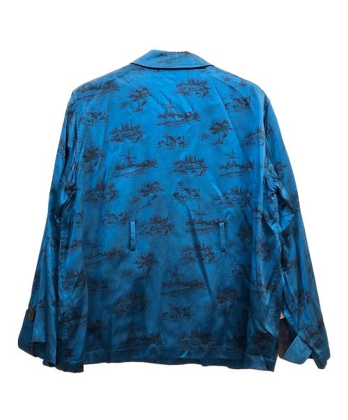 MATSUFUJI（マツフジ）matsufuji (マツフジ) レーヨンシャツ ブルー サイズ:2の古着・服飾アイテム