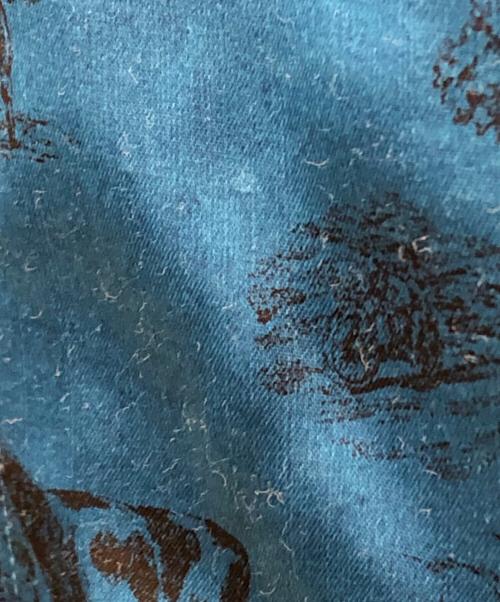 MATSUFUJI（マツフジ）matsufuji (マツフジ) レーヨンシャツ ブルー サイズ:2の古着・服飾アイテム