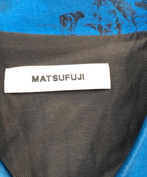 MATSUFUJI（マツフジ）matsufuji (マツフジ) レーヨンシャツ ブルー サイズ:2の古着・服飾アイテム