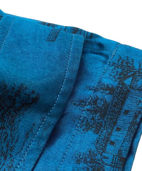 MATSUFUJI（マツフジ）matsufuji (マツフジ) レーヨンシャツ ブルー サイズ:2の古着・服飾アイテム