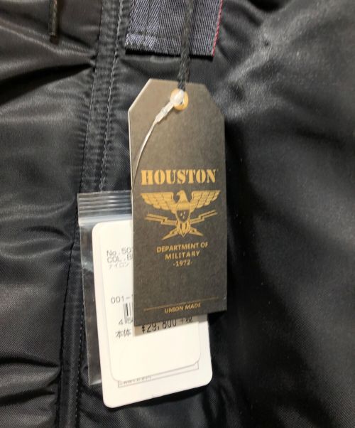 HOUSTON（ヒューストン）HOUSTON (ヒューストン) N-3Bフライトジャケット ブラック サイズ:XXL 未使用品の古着・服飾アイテム