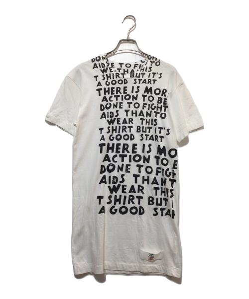 COMME des GARCONS（コムデギャルソン）COMME des GARCONS (コムデギャルソン) MARTIN MARGIELA (マルタン・マルジェラ) 半袖Tシャツ ホワイト×ブラック サイズ:Sの古着・服飾アイテム