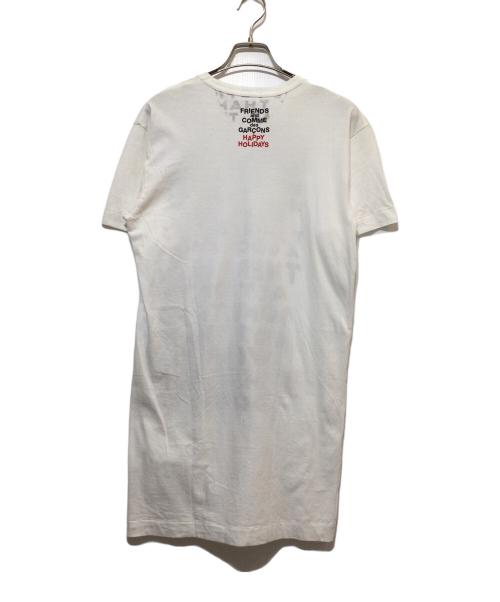 COMME des GARCONS（コムデギャルソン）COMME des GARCONS (コムデギャルソン) MARTIN MARGIELA (マルタン・マルジェラ) 半袖Tシャツ ホワイト×ブラック サイズ:Sの古着・服飾アイテム