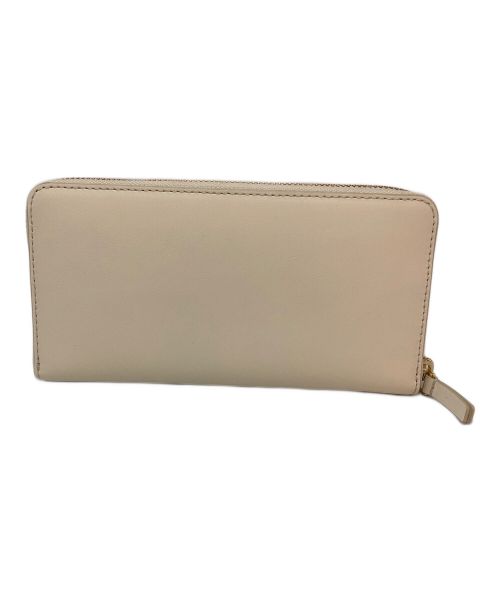 MARC JACOBS（マークジェイコブズ）MARC JACOBS (マークジェイコブス) レザーJマークコンチネンタルウォレット ベージュの古着・服飾アイテム