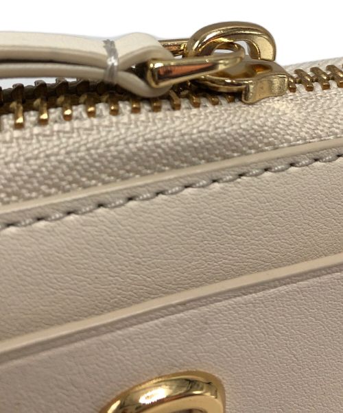 MARC JACOBS（マークジェイコブズ）MARC JACOBS (マークジェイコブス) レザーJマークコンチネンタルウォレット ベージュの古着・服飾アイテム