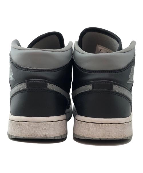 NIKE（ナイキ）NIKE (ナイキ) AIR JORDAN 1 MID ブラック×グレー サイズ:25㎝の古着・服飾アイテム