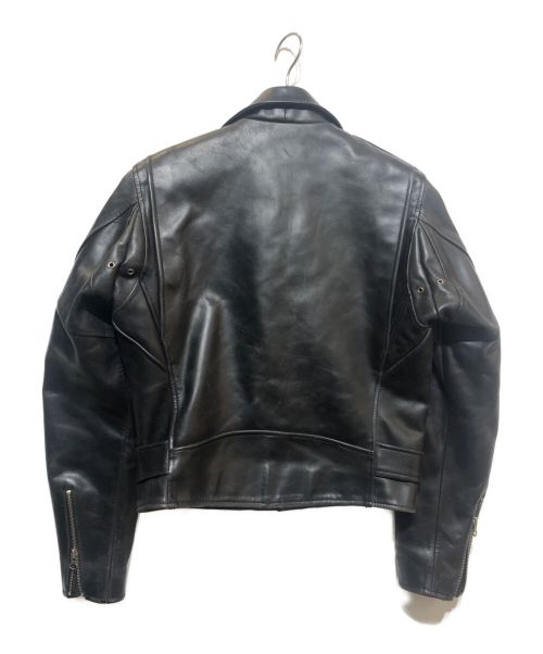 B-McCOY'S（ビーマッコイズ）B-McCOY'S (ビーマッコイズ) ダブルレザージャケット ブラック サイズ:36の古着・服飾アイテム