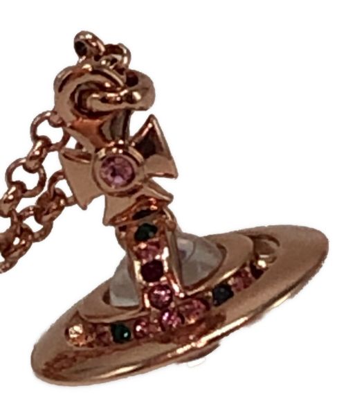 Vivienne Westwood（ヴィヴィアンウエストウッド）Vivienne Westwood (ヴィヴィアンウエストウッド) オーブネックレス ピンクゴールドの古着・服飾アイテム