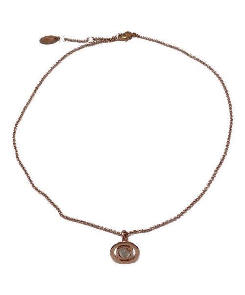 Vivienne Westwood（ヴィヴィアンウエストウッド）Vivienne Westwood (ヴィヴィアンウエストウッド) オーブネックレス ピンクゴールドの古着・服飾アイテム