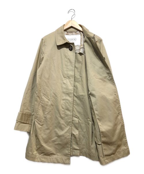 COACH（コーチ）COACH (コーチ) ステンカラーコート ベージュ サイズ:Sの古着・服飾アイテム