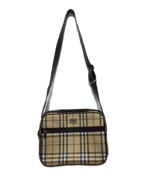 BURBERRY（バーバリー）BURBERRY (バーバリー) ショルダーバッグ カーキ×ブラウンの古着・服飾アイテム